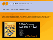 Tablet Screenshot of coyote-intl.com